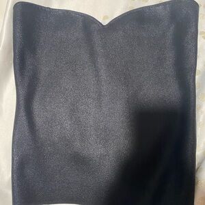 Zara Black coated corset top - large